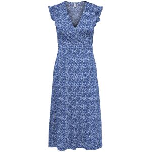 ONLY Onlmay Life S/L Wrap Midi Dress Jrs S DAZZLING BLUE S ONLY Onlmay Life S/L Wrap Midi Dress Jrs S DAZZLING BLUE S