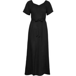 ONLY Onlalma Life Poly Bay Long Dress Solid XS BLACK XS ONLY Onlalma Life Poly Bay Long Dress Solid XS BLACK XS