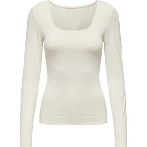 ONLY Onlea L/S 2-Way Deep Neck Top Jrs Noos XS CLOUD DANCER XS ONLY Onlea L/S 2-Way Deep Neck Top Jrs Noos XS CLOUD DANCER XS