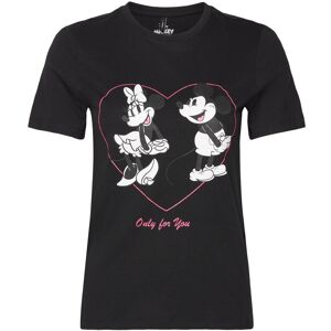 ONLY Onlmickey Life Reg S/S Valentine Top Jrs S BLACK S ONLY Onlmickey Life Reg S/S Valentine Top Jrs S BLACK S