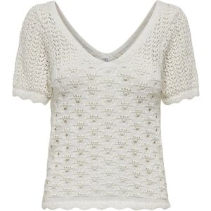 ONLY Onlbecca Life Ss V-Neck Top Cc Knt XS CLOUD DANCER XS ONLY Onlbecca Life Ss V-Neck Top Cc Knt XS CLOUD DANCER XS