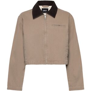 ONLY Onlcava Collar Jacket Otw Cc S SILVER MINK S ONLY Onlcava Collar Jacket Otw Cc S SILVER MINK S