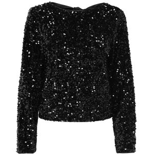 ONLY Onlconfidence L/S Sequin Bow Top Jrs M BLACK M ONLY Onlconfidence L/S Sequin Bow Top Jrs M BLACK M
