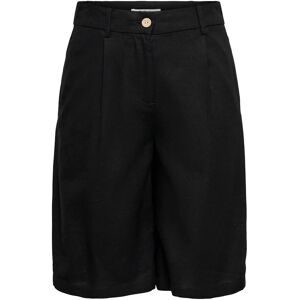 ONLY Onlgoa Hw Linen Bl Long Shorts Cc Tlr 34 BLACK 34 ONLY Onlgoa Hw Linen Bl Long Shorts Cc Tlr 34 BLACK 34