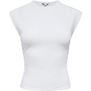 ONLY Onlmira Capsl Ruching Top Jrs Noos M WHITE M ONLY Onlmira Capsl Ruching Top Jrs Noos M WHITE M