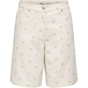 ONLY Onlnaomi Aop Bermuda Shorts Otw L EGRET L ONLY Onlnaomi Aop Bermuda Shorts Otw L EGRET L
