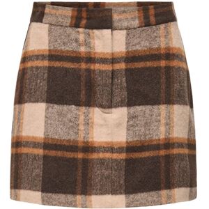 ONLY Onlimmy Life Check Skirt Otw M SILVER MINK M ONLY Onlimmy Life Check Skirt Otw M SILVER MINK M