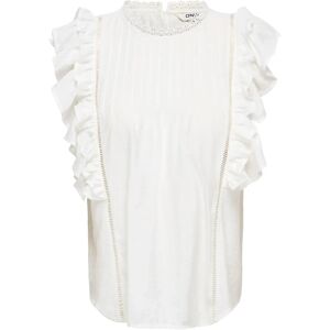 ONLY Onlluna Sl Frill Top Wvn M CLOUD DANCER M ONLY Onlluna Sl Frill Top Wvn M CLOUD DANCER M
