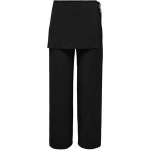 ONLY Onlbretty Skirt Detail Trousers Wvn Ex M BLACK M ONLY Onlbretty Skirt Detail Trousers Wvn Ex M BLACK M