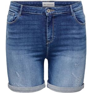 ONLY Carmakoma Carlaola Reg Dest Dnm Shorts 48 MEDIUM BLUE DENIM 48 ONLY Carmakoma Carlaola Reg Dest Dnm Shorts 48 MEDIUM BLUE DENIM 48
