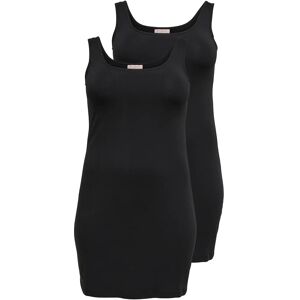 ONLY Carmakoma Cartime Longtank Top 2Pack Jrs Noos 46-48 BLACK 46-48 ONLY Carmakoma Cartime Longtank Top 2Pack Jrs Noos 46-48 BLACK 46-48