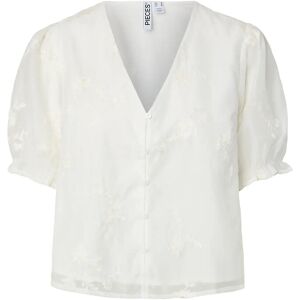 Pieces Pcmagina Ss V-Neck Top Wvn D2D XL CLOUD DANCER XL Pieces Pcmagina Ss V-Neck Top Wvn D2D XL CLOUD DANCER XL