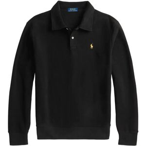 Polo Ralph Lauren Brushed Fleece Polo-Collar Pullover XS POLO BLACK XS Polo Ralph Lauren Brushed Fleece Polo-Collar Pullover XS POLO BLACK XS