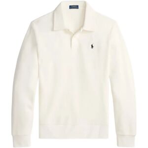 Polo Ralph Lauren Brushed Fleece Polo-Collar Pullover XS TROPHY CREAM XS Polo Ralph Lauren Brushed Fleece Polo-Collar Pullover XS TROPHY CREAM XS