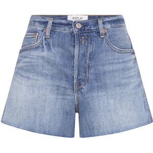 Replay Straight Short Sustainable Denim Shorts 28 MEDIUM BLUE 28 Replay Straight Short Sustainable Denim Shorts 28 MEDIUM BLUE 28