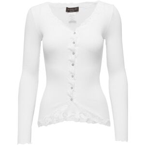 Rosemunde Rwbabette Silk Ls V-Neck Lace Cardi S NEW WHITE S Rosemunde Rwbabette Silk Ls V-Neck Lace Cardi S NEW WHITE S