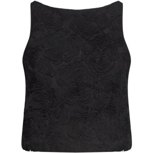 ROTATE Flower Mesh Boatneck Top 40 BLACK 40 ROTATE Flower Mesh Boatneck Top 40 BLACK 40