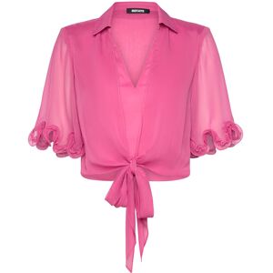 ROTATE Chiffon Tied Top 34 CARMINE ROSE (PINK) 34 ROTATE Chiffon Tied Top 34 CARMINE ROSE (PINK) 34