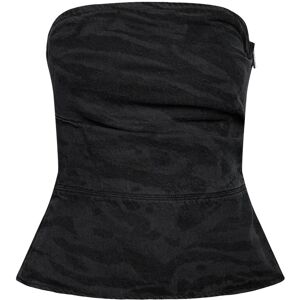 ROTATE Zebra Denim Top 34 BLACK - WASHED 34 ROTATE Zebra Denim Top 34 BLACK - WASHED 34