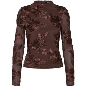 ROTATE Flower Mesh Ls Top 38 CHICORY COFFEE 38 ROTATE Flower Mesh Ls Top 38 CHICORY COFFEE 38