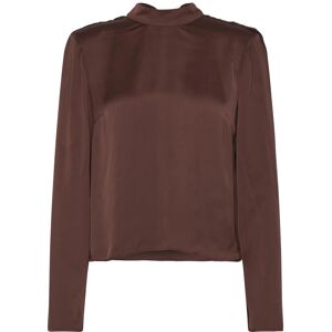 ROTATE Satin Drapy Back Top 38 CHICORY COFFEE 38 ROTATE Satin Drapy Back Top 38 CHICORY COFFEE 38