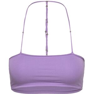 ROTATE Light Jersey Cropped Top M FAIRY WREN PURPLE M ROTATE Light Jersey Cropped Top M FAIRY WREN PURPLE M