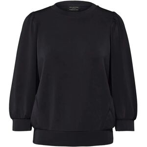 Selected Slwtenny 3/4 Sweat Top Noos XXL BLACK XXL Selected Slwtenny 3/4 Sweat Top Noos XXL BLACK XXL