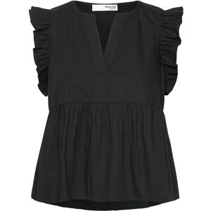 Selected Slfblair-Ida Sl Top Noos 36 BLACK 36 Selected Slfblair-Ida Sl Top Noos 36 BLACK 36