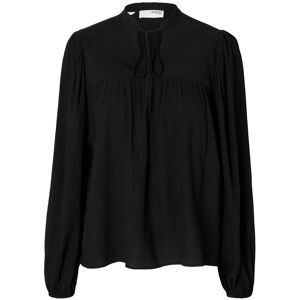 Selected Slfkaterine Ls Tie Top B 34 BLACK 34 Selected Slfkaterine Ls Tie Top B 34 BLACK 34
