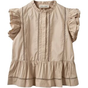 Sofie Schnoor Juliensw Frill Cotton Top 42 FEATHER GRAY 42 Sofie Schnoor Juliensw Frill Cotton Top 42 FEATHER GRAY 42