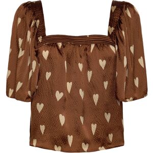 Stella Nova Heart Printed Silk Top 36 HEARTS 36 Stella Nova Heart Printed Silk Top 36 HEARTS 36