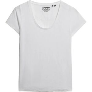 Superdry Studios Scoop Neck Tee 10 OPTIC 10 Superdry Studios Scoop Neck Tee 10 OPTIC 10
