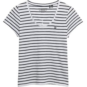 Superdry Studios Scoop Neck Tee 12 OPTIC/NAVY STRIPE 12 Superdry Studios Scoop Neck Tee 12 OPTIC/NAVY STRIPE 12