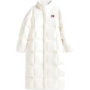 Tommy Jeans Tjw Alaska Grid Dwn Mxi Coat Ext S ANCIENT WHITE S Tommy Jeans Tjw Alaska Grid Dwn Mxi Coat Ext S ANCIENT WHITE S