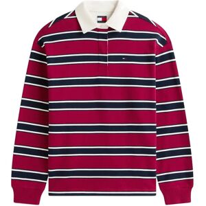 Tommy Jeans Tjw Rlx S-Flag Stripe Rugby Ext M LAVISH CERISE MULTI STRIPE M Tommy Jeans Tjw Rlx S-Flag Stripe Rugby Ext M LAVISH CERISE MULTI STRIPE M