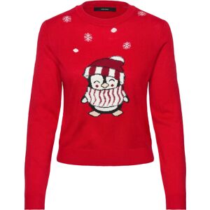 Vero Moda Vmcute Ls O-Neck Pullover Xmas Box S CHINESE RED S Vero Moda Vmcute Ls O-Neck Pullover Xmas Box S CHINESE RED S