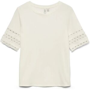 Vero Moda Vmivacy 2/4 O-Neck Top Jrs Btq M SNOW WHITE M Vero Moda Vmivacy 2/4 O-Neck Top Jrs Btq M SNOW WHITE M