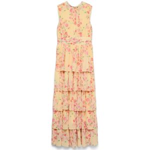Vero Moda Vmserena Sl Long Frill Dress Wvn M FLAN M Vero Moda Vmserena Sl Long Frill Dress Wvn M FLAN M