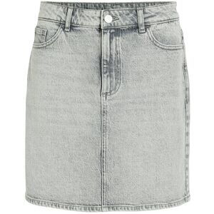 Vila Vikaja Hw Jaf Denim Skirt- Noos 38 LIGHT GREY DENIM 38 Vila Vikaja Hw Jaf Denim Skirt- Noos 38 LIGHT GREY DENIM 38