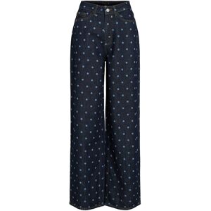 Vila Vifreya Pal Hw Dot Wide Jeans Dbd 44 x 32 DARK BLUE DENIM 44 x 32 Vila Vifreya Pal Hw Dot Wide Jeans Dbd 44 x 32 DARK BLUE DENIM 44 x 32