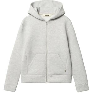 Woodbird Wbwuji Scuba Zip Hoodie M LIGHT GREY MELANGE M Woodbird Wbwuji Scuba Zip Hoodie M LIGHT GREY MELANGE M