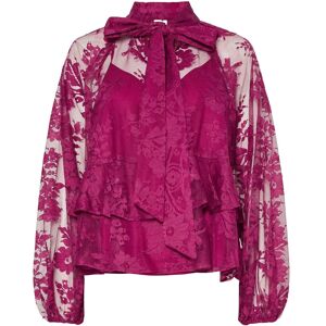 Yaslacilla Ls Lace Top - Show 36 BOYSENBERRY 36 Yaslacilla Ls Lace Top - Show 36 BOYSENBERRY 36