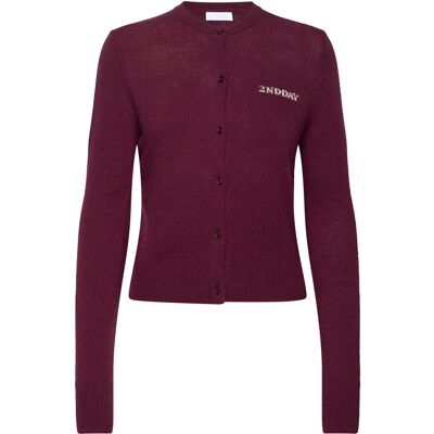 2NDDAY 2Nd Vinny Tt - Soft Wool Blend XXS BURGUNDY XXS 2NDDAY 2Nd Vinny Tt - Soft Wool Blend XXS BURGUNDY XXS