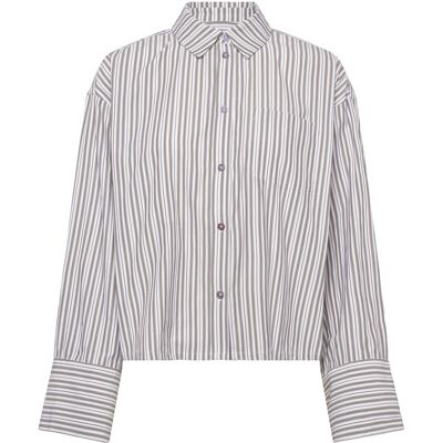 2NDDAY 2Nd Clarin - Cotton Stripes 36 420147 WALNUT STRIPE 36 2NDDAY 2Nd Clarin - Cotton Stripes 36 420147 WALNUT STRIPE 36