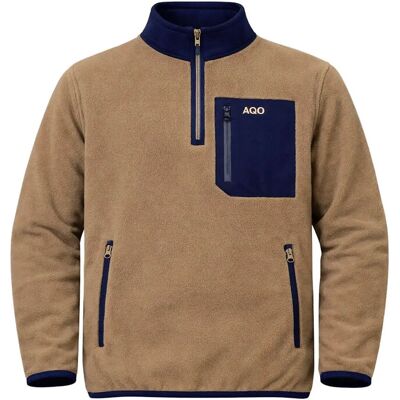 A QUESTION OF David Micro Fleece Halfway Zip XXL TEAK BROWN XXL A QUESTION OF David Micro Fleece Halfway Zip XXL TEAK BROWN XXL