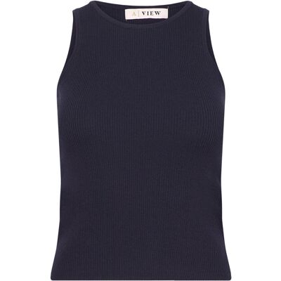 A-View Rib Knit Tank Top XL NAVY XL A-View Rib Knit Tank Top XL NAVY XL