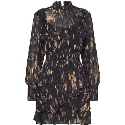 AllSaints Tulia Ronnie Dress 38 BLACK 38 AllSaints Tulia Ronnie Dress 38 BLACK 38