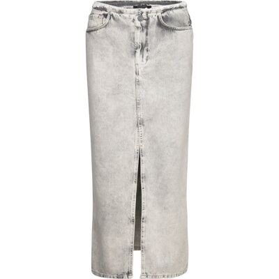 AllSaints Honor Maxi Skirt 36 SNOW GREY 36 AllSaints Honor Maxi Skirt 36 SNOW GREY 36