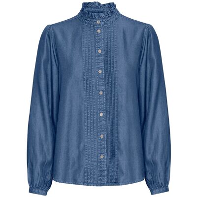 b.young Bykosmo Shirt - 36 MID BLUE DENIM 36 b.young Bykosmo Shirt - 36 MID BLUE DENIM 36