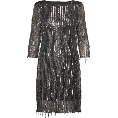 Bruuns Bazaar Meadowbbnabiha Dress XS BLACK / SILVER XS Bruuns Bazaar Meadowbbnabiha Dress XS BLACK / SILVER XS